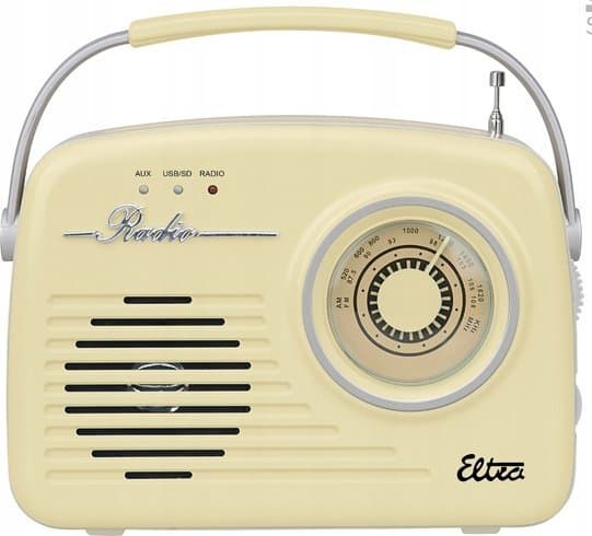 Radio Luiza Eltra USB SD Retro Uppladdningsbar Vanilj