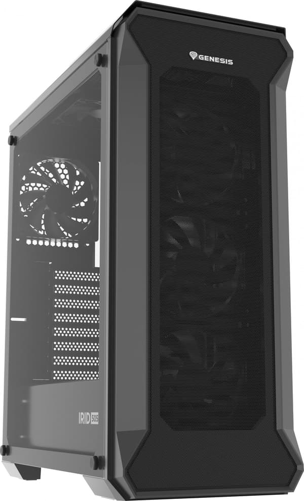 ATX Semi-tower Box Genesis Irid 505F Sort