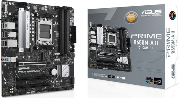 ASUS Bundkort PRIME B650M-A II-CSM - micro ATX - Socket AM5 - AMD B650