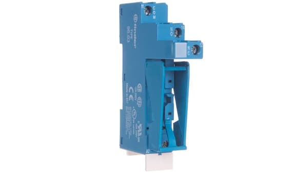 Finder fatning til 40.31 serie 99.02 moduler, 86.30 DIN-skinne montering skrueterminaler 35mm (95.03SPA)
