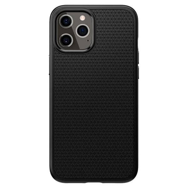 SPIGEN Liquid Air etui til IPHONE 12 / 12 PRO mat sort