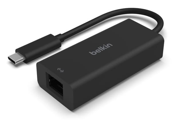 Belkin USB-C–2,5 Gt Ethernet-sovitin, musta INC012btBK