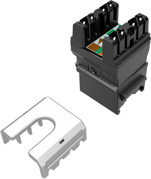 Solarix Keystone Quick Clamp Solarix CAT6 UTP RJ45 sort