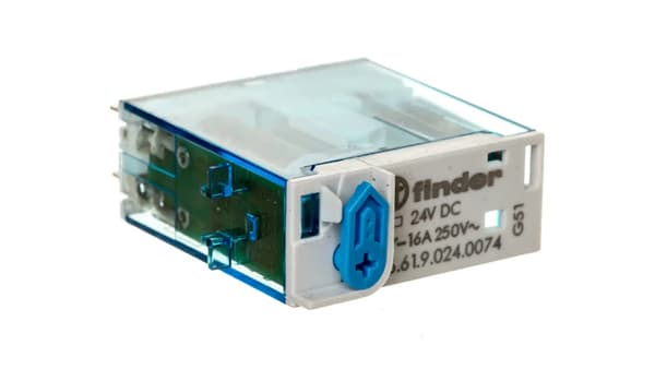 Finder Transmitter 1P 16A 24V DC Indikator LED Testknap (46.61.9.024.0074)