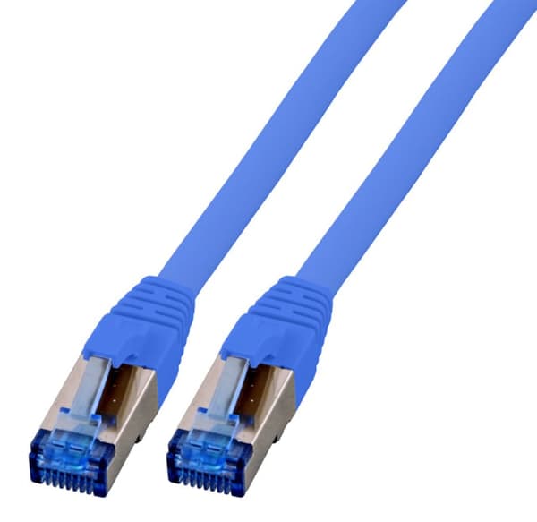 EFB Patchkabel RJ45 S/FTP kat. 6A kat. 7 Rå TPE superflex kabel 1m blå (K5525FBL.1)