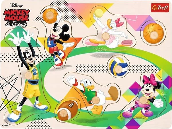 Træpuslespil medium - Mickey & Friends TREFL