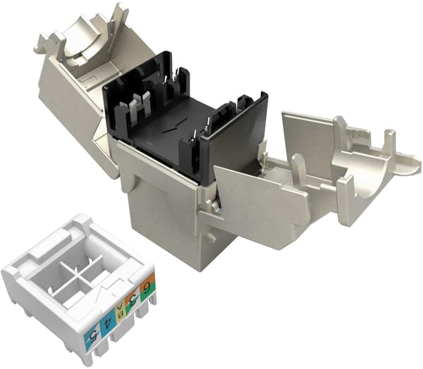 10G itsepakkaava Keystone Solarix CAT6A STP RJ45