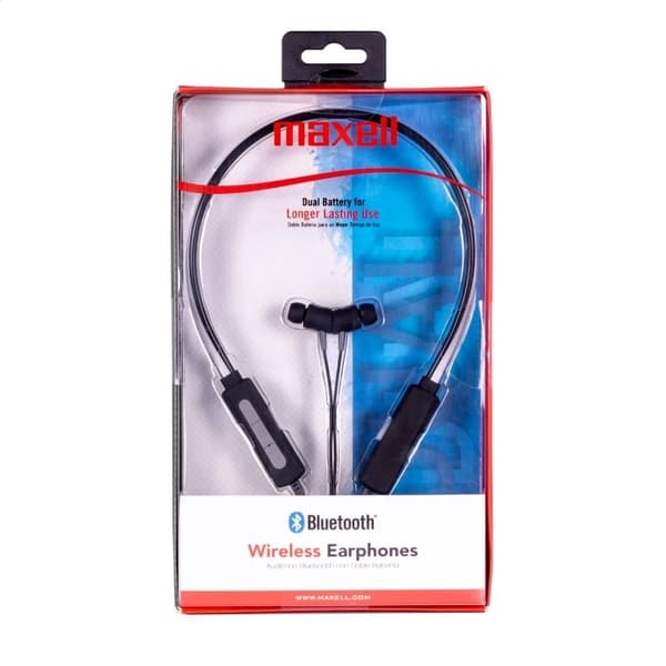 MAXELL HØRETELEFONER EB-BT200 BLUETOOTH TRÅDLØS DOBBELT BATTERI 347985.00.CN