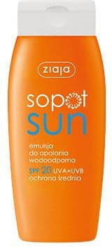 Ziaja_Sopot Sun solskyddsemulsion vattentät SPF20 150ml