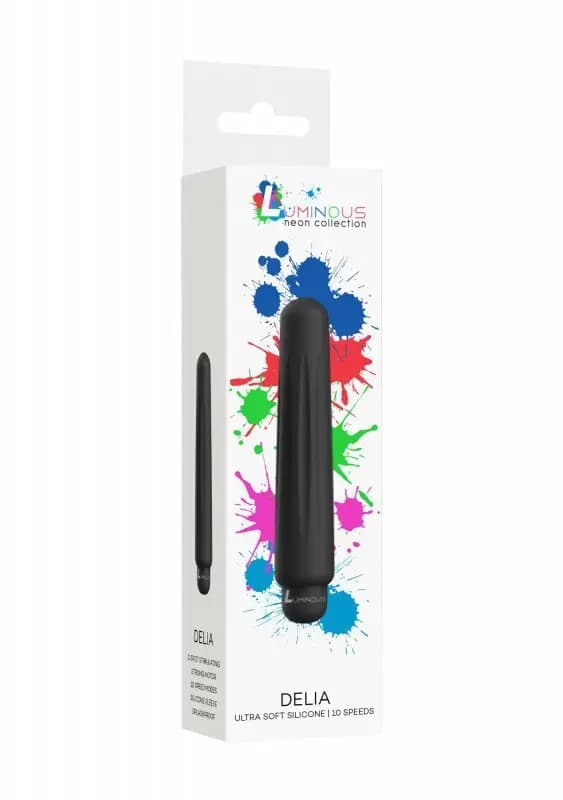 Delia - ABS Bullet med ærme - 10 hastigheder - Sort