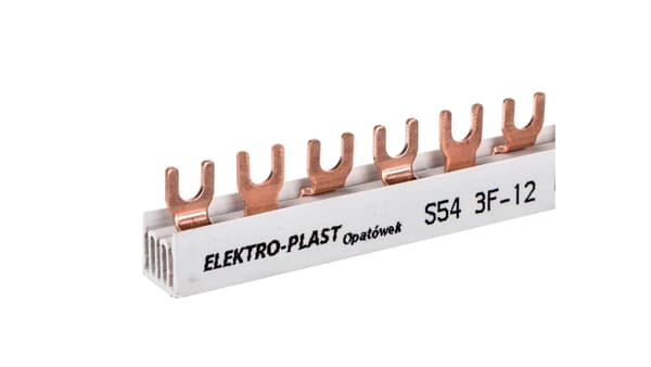 Forbindelsesskinne 3P 63A 12mm2 gaffel (54mod.) 3F S-543F-12 45.312