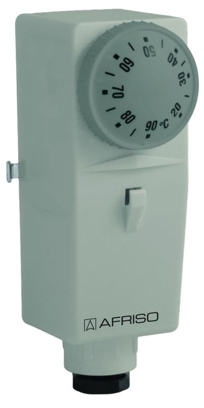 Afriso Klæbetermostat BRC 20-90°C udendørs indstilling - 6740100