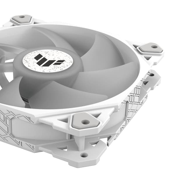 ASUS TUF Gaming TF120 ARGB - White Edition - kabinetblæser