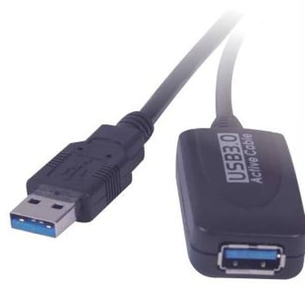 USB-kabel PremiumCord USB-A - USB-A 5 m Svart (ku3rep5)