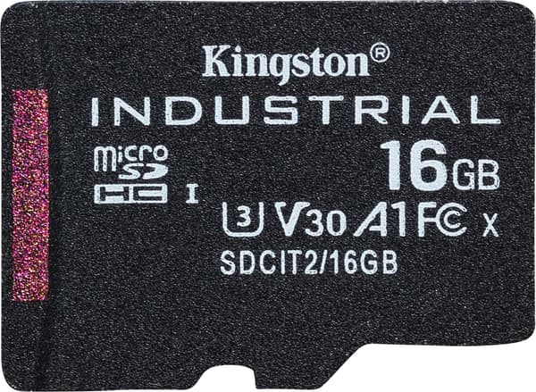 Kingston Flash-kort inkl. SD-adapter industriel - microSDHC UHS-I - 16 GB