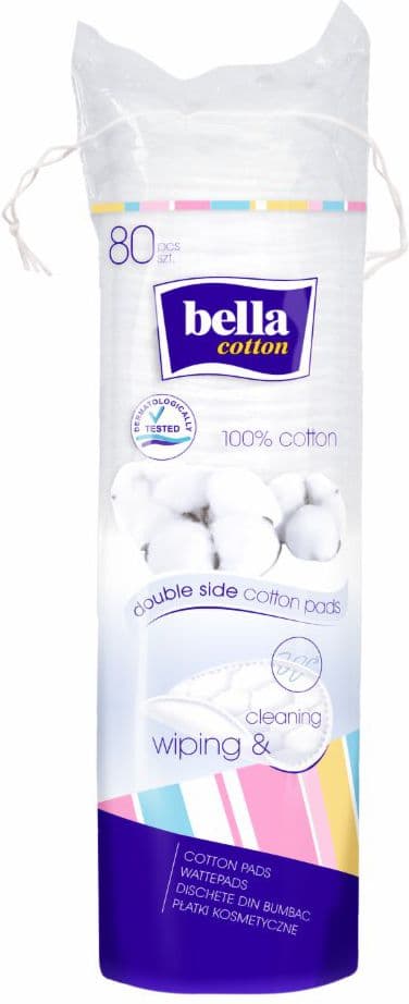 Bella Kosmetiske Plader Stropper Bella Bomuld 80 stk