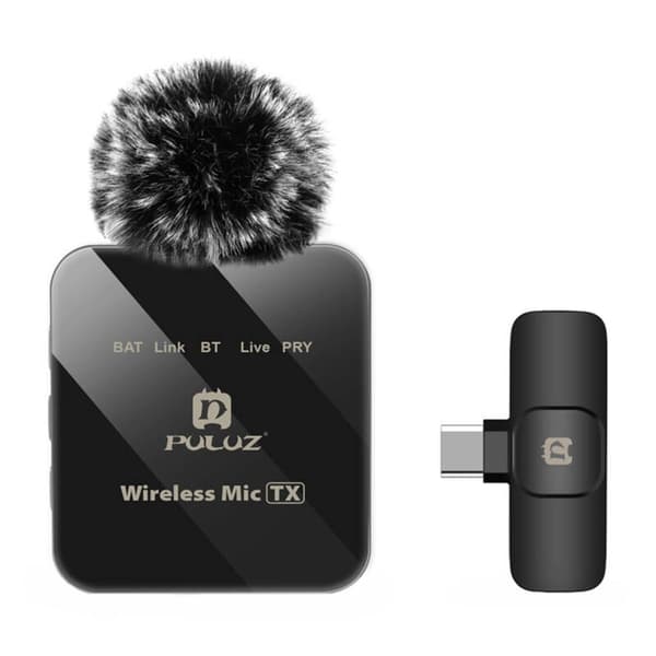 Trådløs Lavalier Mikrofon PULUZ PU648B (USB-C)