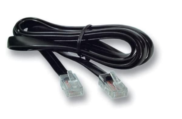 MicroConnect RJ12-RJ45 3M M/M Musta 6P/6C-8P/6C