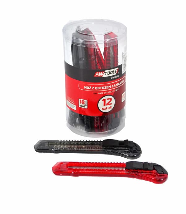 AWTOOLS TAPETKNIV 18mm/12 stk. I RØRET
