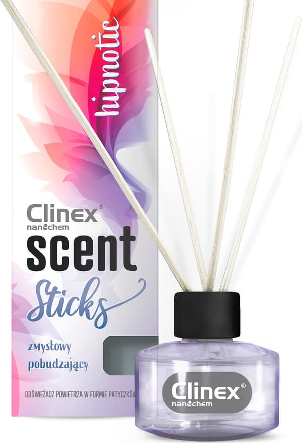 Clinex Scense pinde til afslappende rum CLINEX Duftpinde HYPNOTIC 45ml Scense pinde til afslappende rum CLINEX Duftpinde HYPNOTIC 45ml