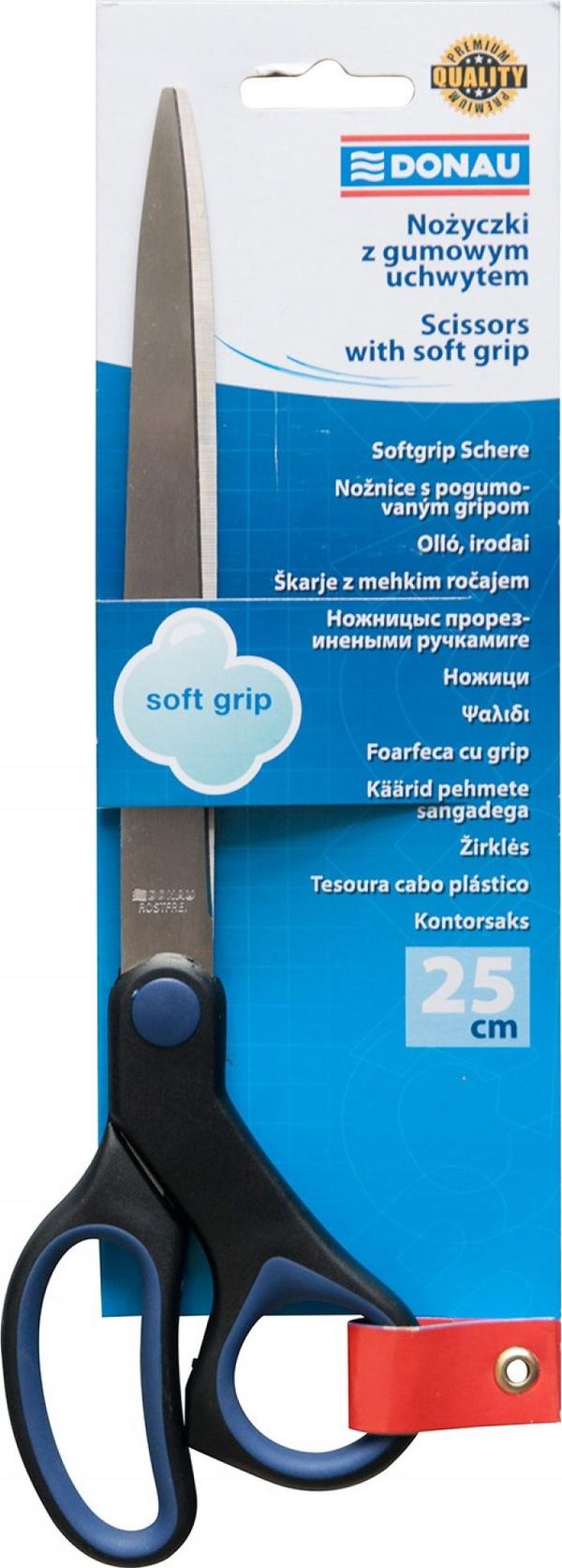 Donau Kontorssax DONAU Soft Grip, 25cm, blå