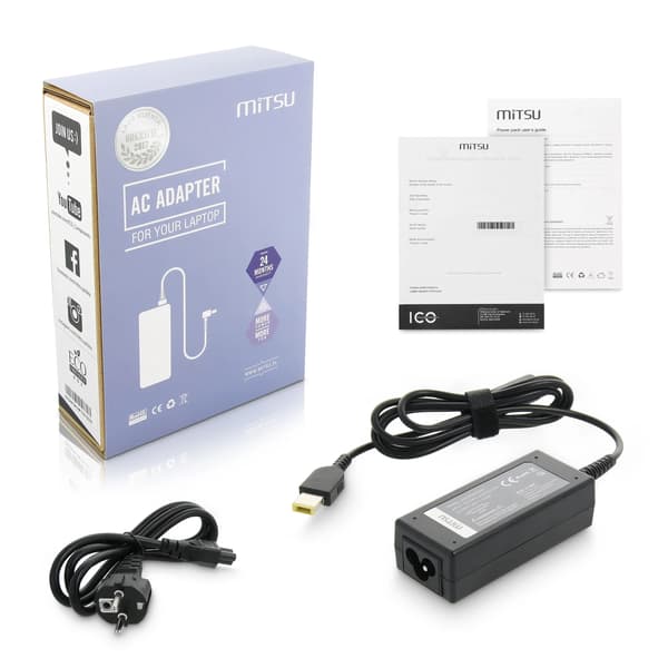 Mitsu 20V 2.25A (11.0x4.5 pin) AC-adapter til Lenovo Notebook