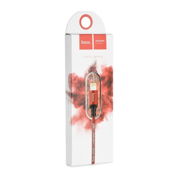HOCO kabel USB A til Lightning X14 1 m rød sort