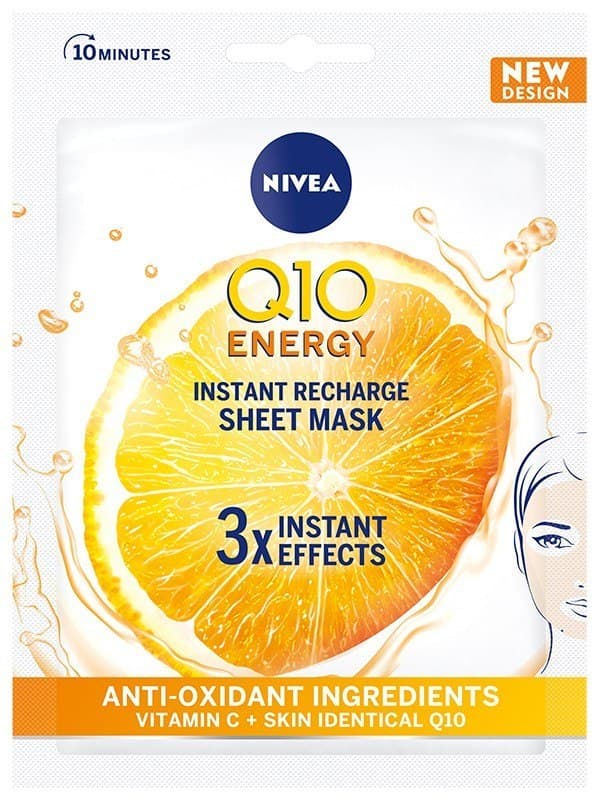 Nivea Q10 Plus C Square Mask 10 minutter Anti-rynke+Energi