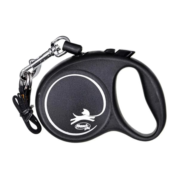 Hundesnor Flexi BLACK DESIGN Sølv XS