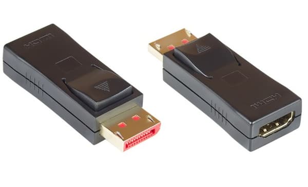 AV-adapter Alcasa Alcasa HDMI-DP14G kønskifter/kabel Displayport Sort