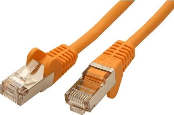 FTP patchkabel, Cat.5e, RJ45 M-7,5m, beskyttet, gul, økonomi