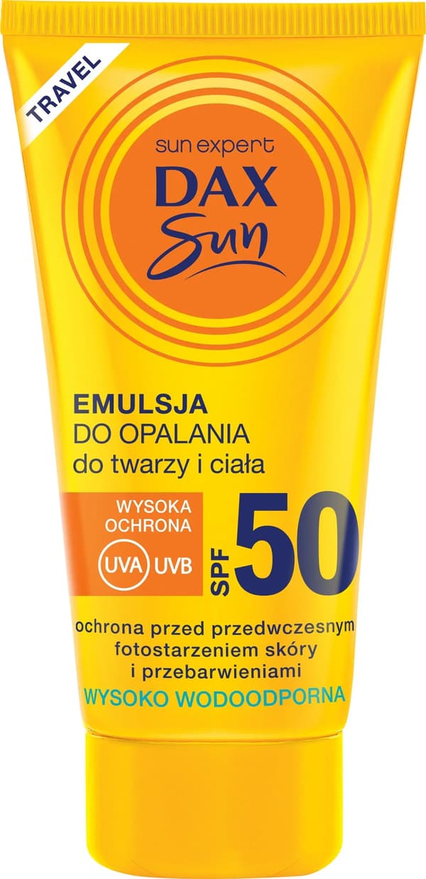 Dax Sun Solcreme til ansigt og krop SPF 50 rejse 50 ml