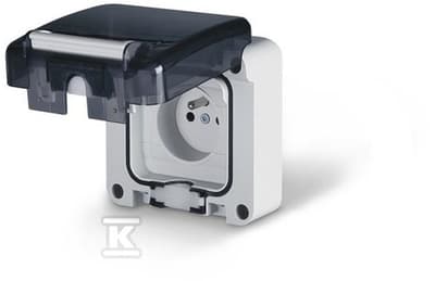 Same Hermetic p/t stikkontakt IP66, 16A, 250V 2P+E (137.4411)