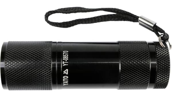 ALUMINIUM LOMMELYGTE, 9 LED, SORT