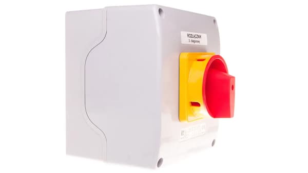 Spamel Cam-stik LK-SA 100A med låsbar front gul-rød