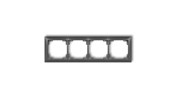 DECO Universal fyrdubbel ram med plast DECO Soft grafit 11DRSO-4