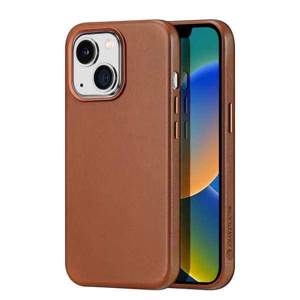 Dux Ducis Naples iPhone 14 Plus Magnetisk Lædercover MagSafe Brun