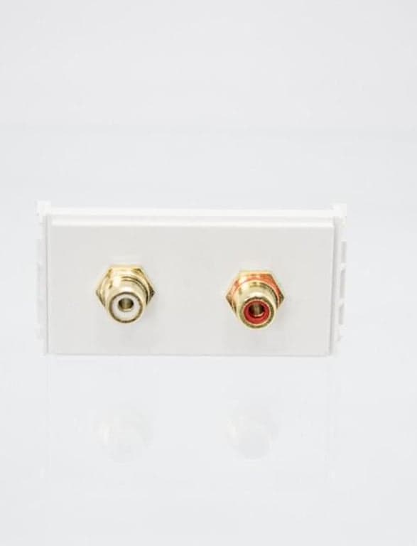 Vivolink WI221285 pistorasia 2 x RCA Valkoinen
