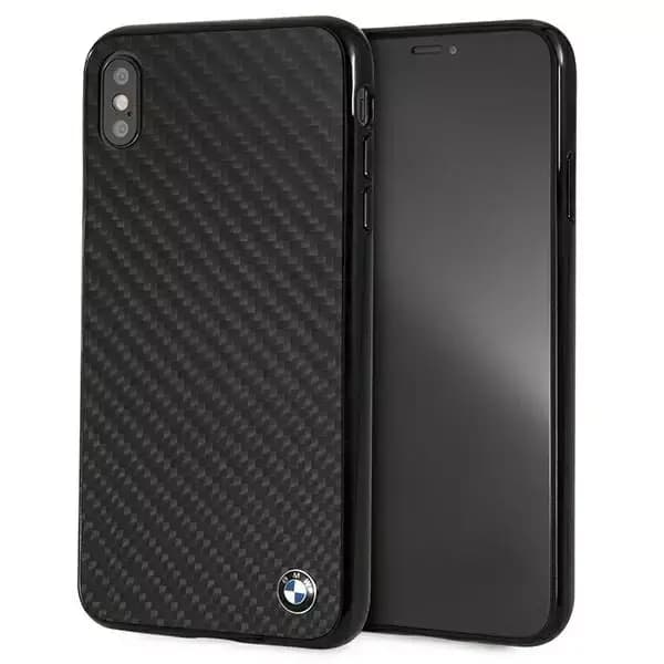 BMW BMHCI65MBC hårdt beskyttelsescover til Apple iPhone Xs Max sort/sort Siganture-Carbon
