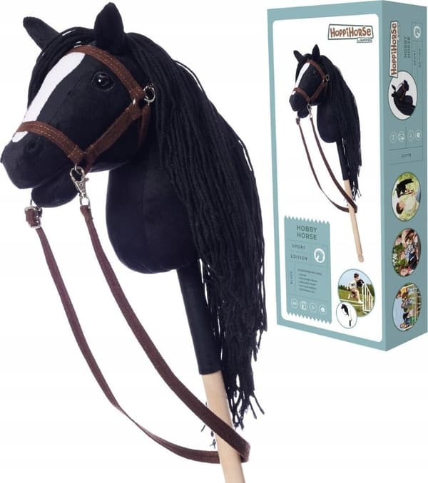 Käpphäst HOPPIHORSE A4 svart