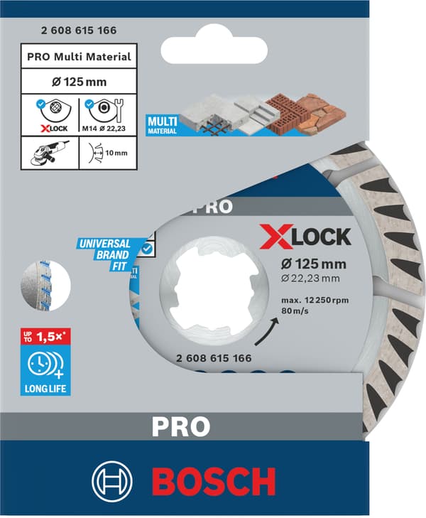 Bosch X-LOCK DIA-TS 125x22 23 Sf. Univ.