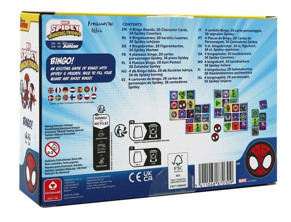 Shuffle Bingo Spidey CARTAMUNDI