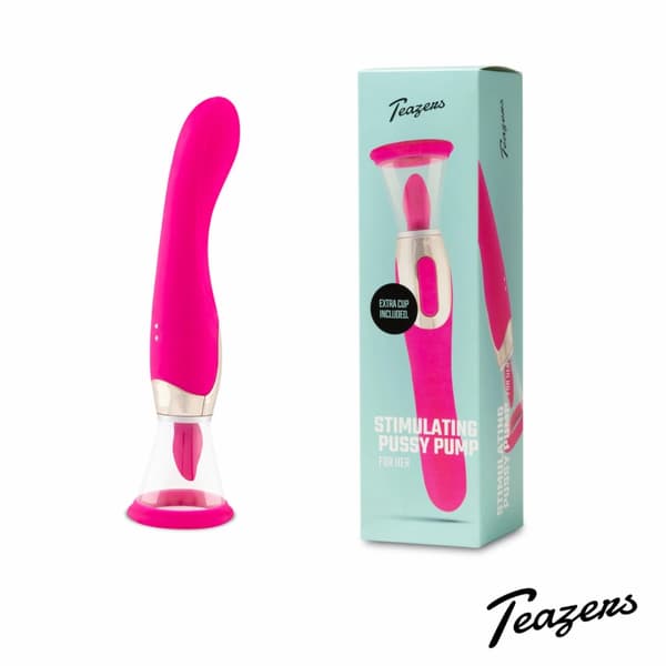 Teazers Pleasure Pump Pink - Multifunktionssystem med G-punktsvibrator