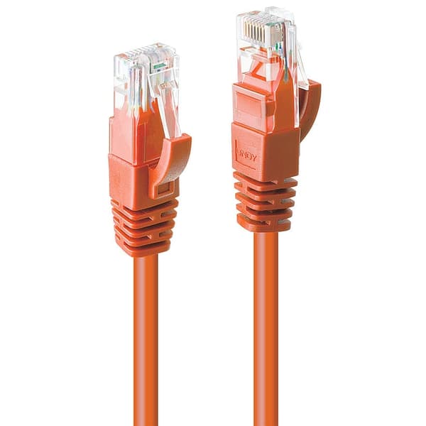 Lindy Patchkabel Cat6, U/UTP, 2m, orange (48108)