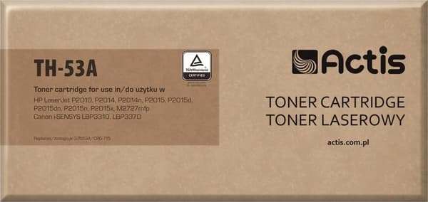 Tonerkassett Actis TH-53A Svart Ersättning för 53A (TH-53A)