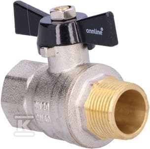 KUGLEHANE DN20PN40 3/4\" GW/Z, MT.ONNLINE