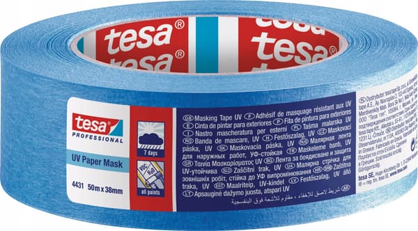 AFDÆKNING UDENDØRS UV 7 DAGE TESA 50MX38MM