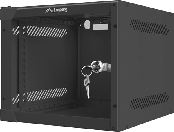 Väggmonterat rackskåp Lanberg WF10-2304-10B 4U 28 x 31 cm