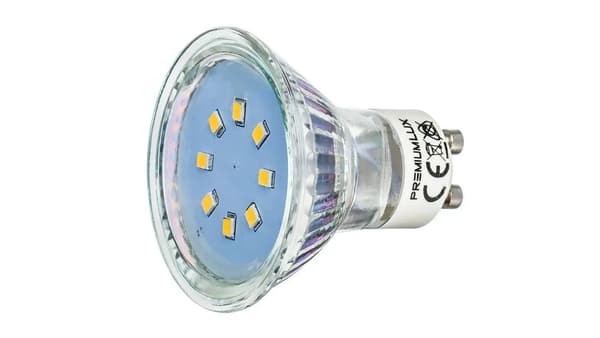 Gu10 8 led smd 2835 1W punainen lamppu