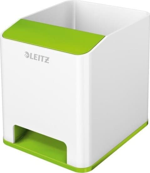 Leitz LEITZ WOW LÅDFACK MED LJUDAMPLIFIER VIT-GRÖN